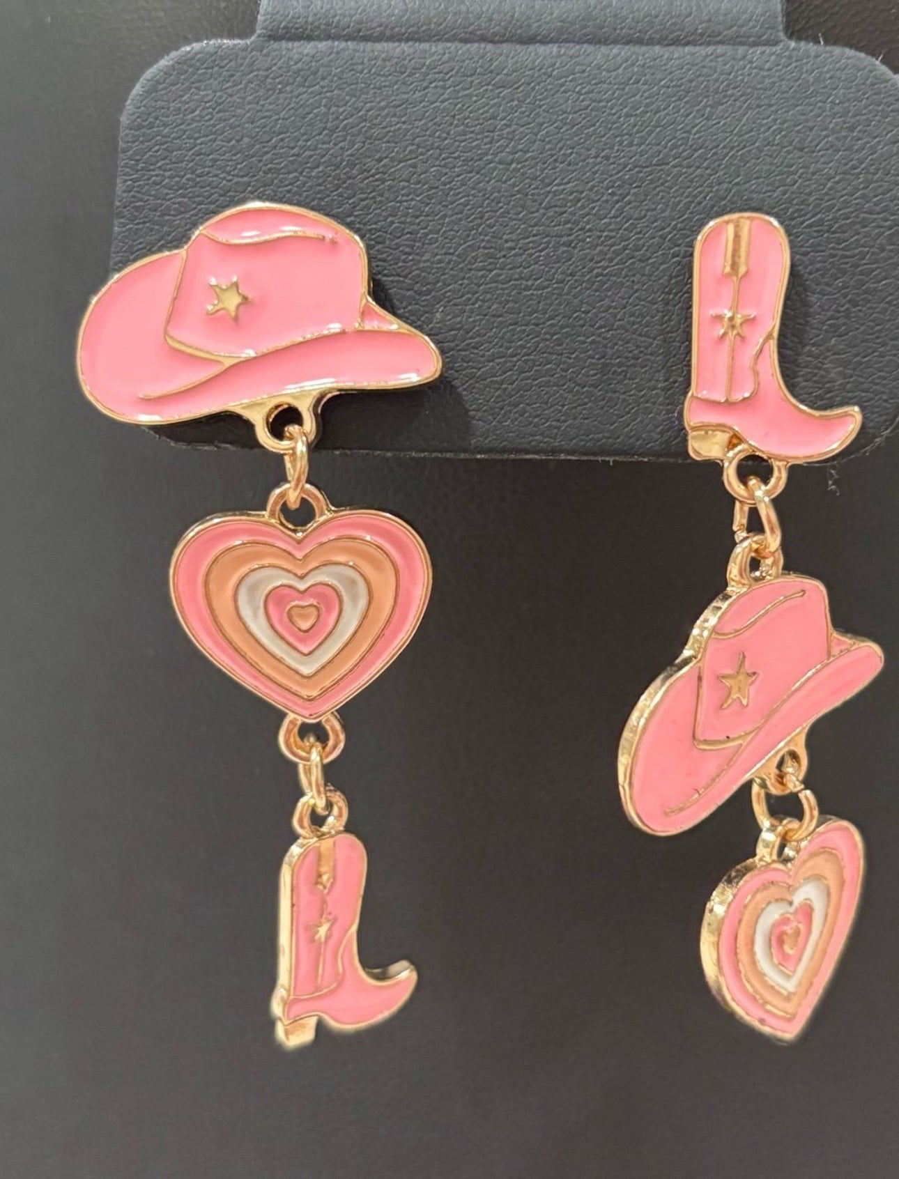 Yeehaw Sweetheart Dangle Earrings (2”)