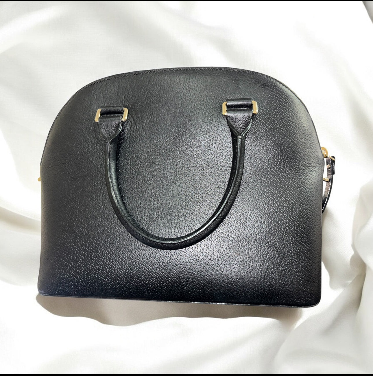 Kate Spade Anderson Collection Embellished Dome Satchel – Black on Black Elegance