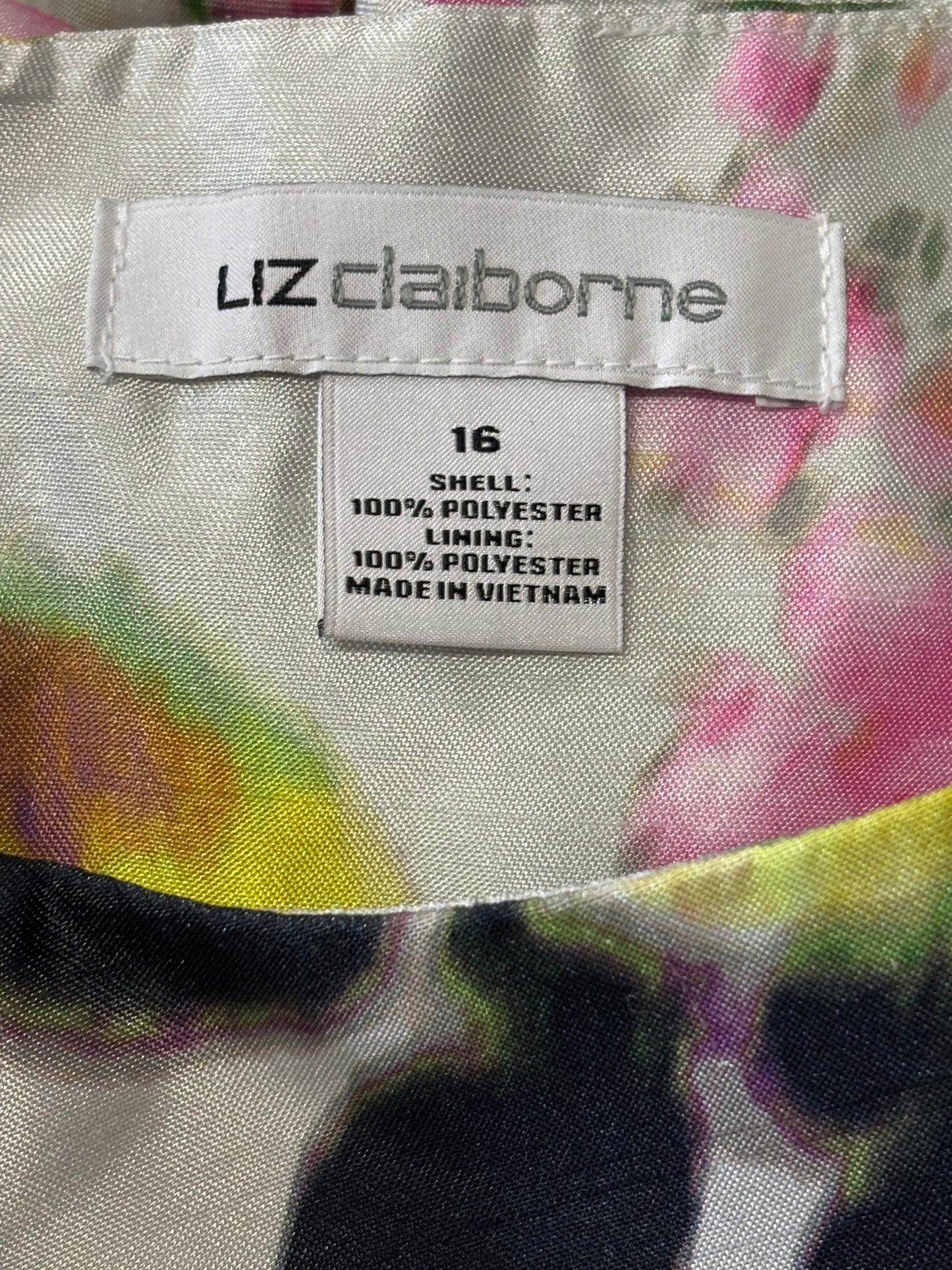 Liz Claiborne Floral Dress, Size 16