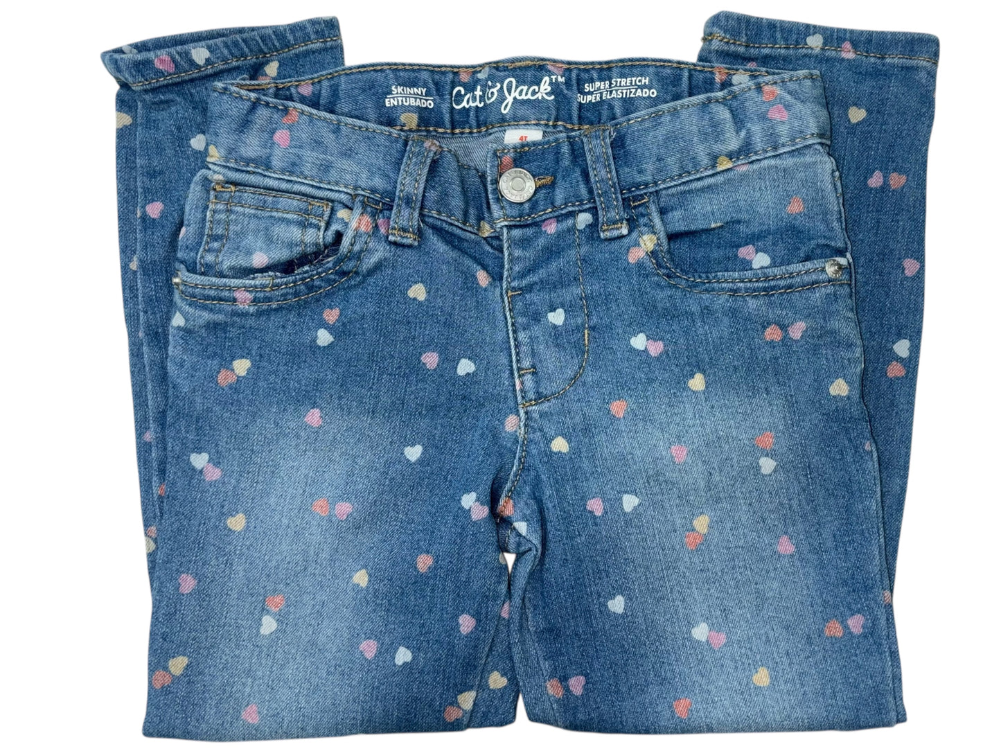 Tiny Hearts, Big Style – Cat & Jack Super Stretch Jeans (4T)