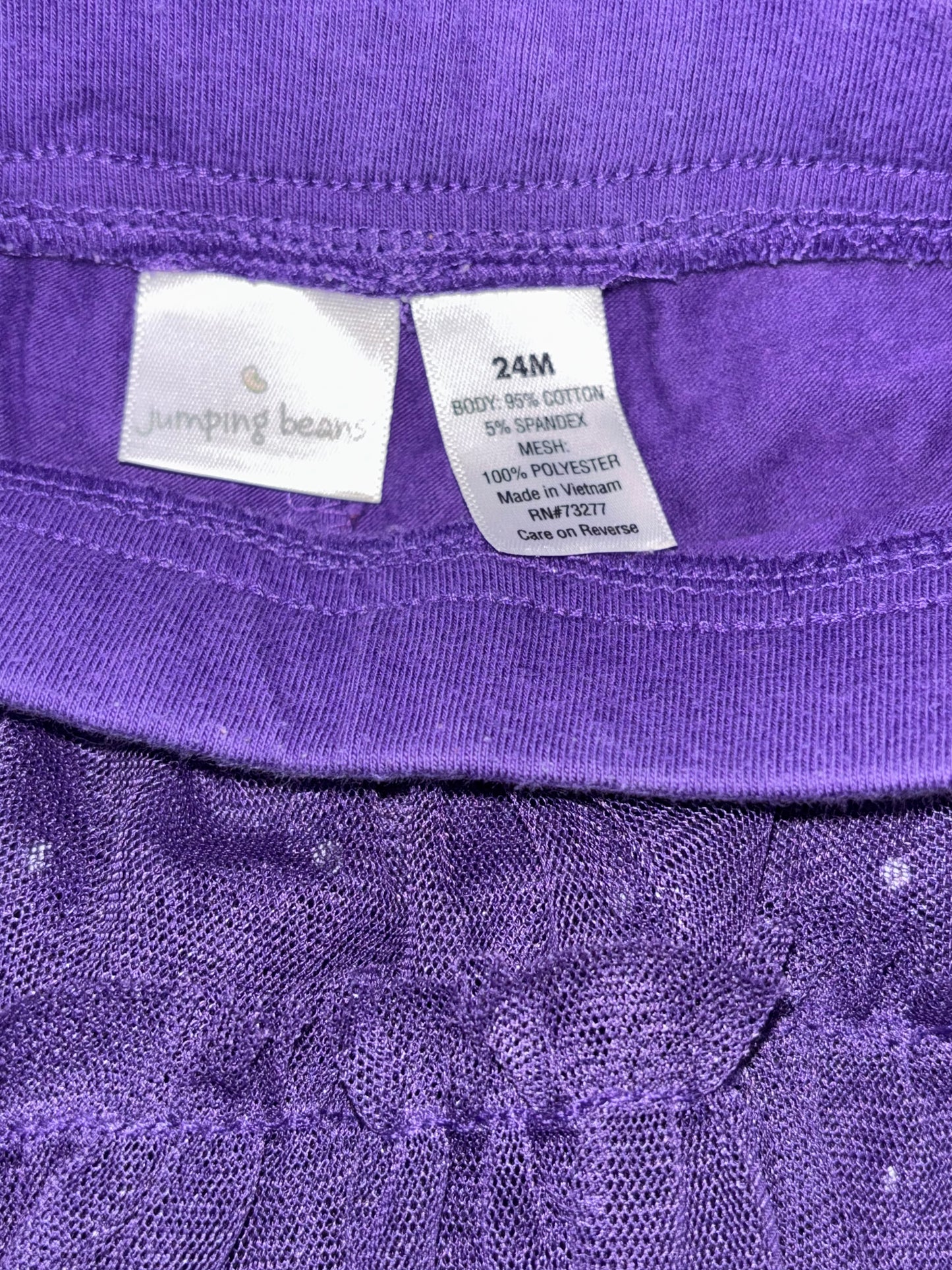 Purple Polka Dot Tutu Leggings – Jumping Beans (Size: 24M)