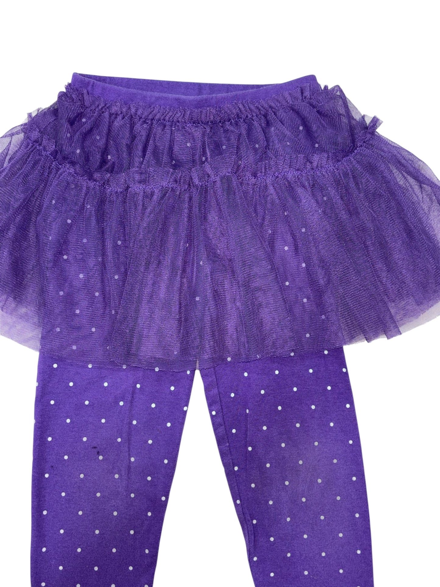 Purple Polka Dot Tutu Leggings – Jumping Beans (Size: 24M)
