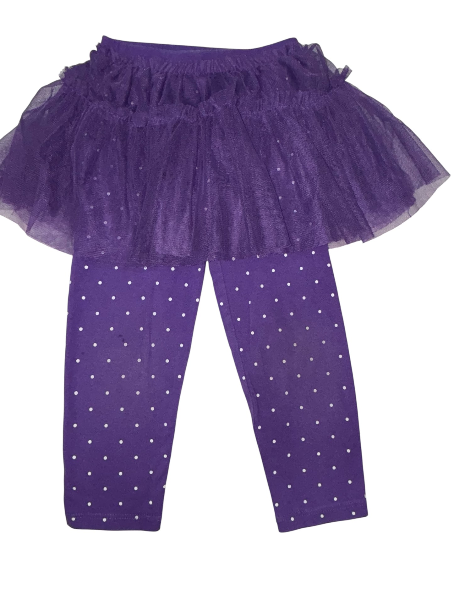 Purple Polka Dot Tutu Leggings – Jumping Beans (Size: 24M)
