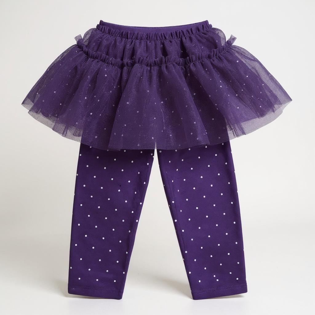Purple Polka Dot Tutu Leggings – Jumping Beans (Size: 24M)