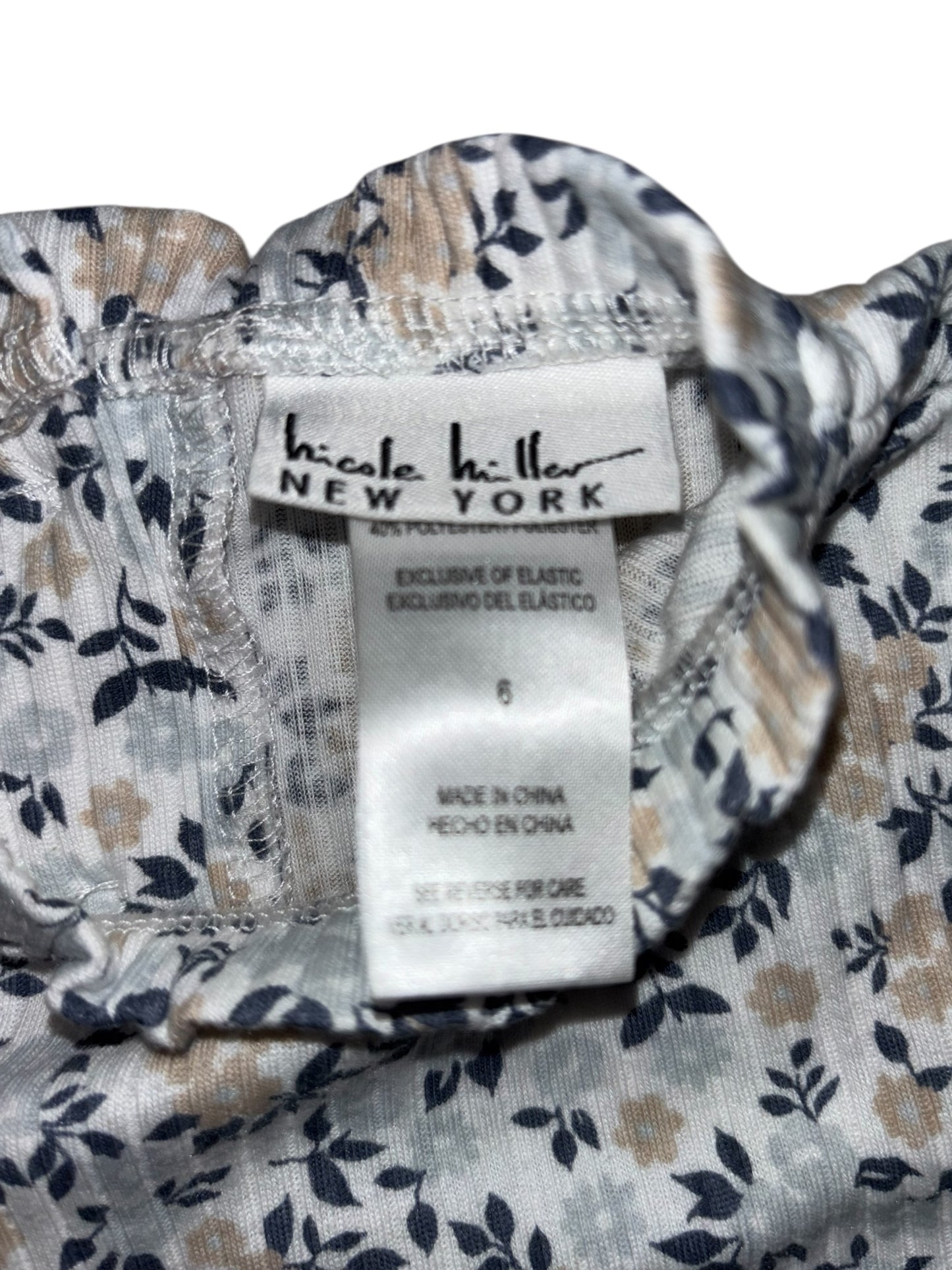 Nicole Miller New York Floral Long Sleeve Dress – Size 6 (Girls)