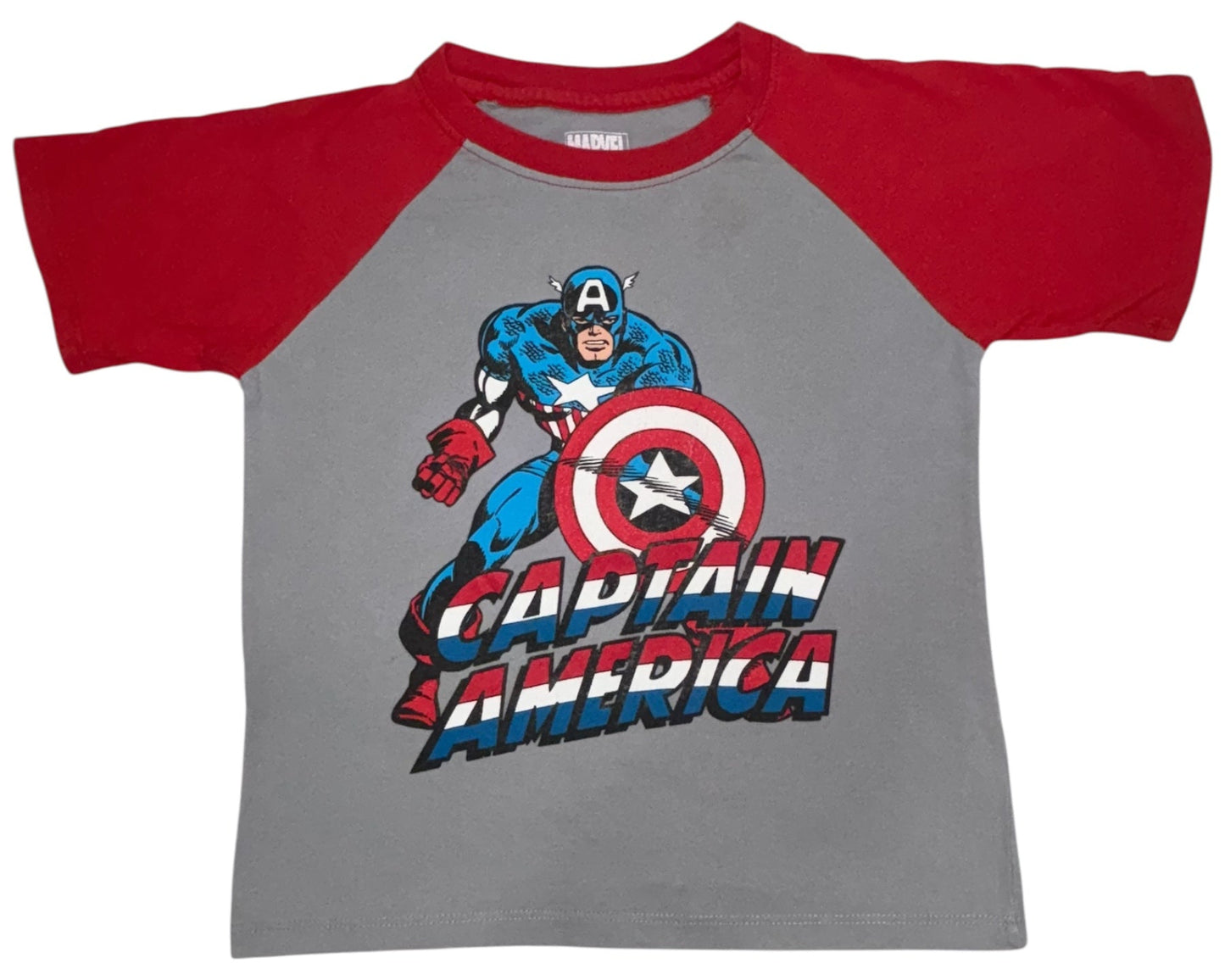 Marvel Captain America Boys’ Graphic Tee – Size 7 (L)