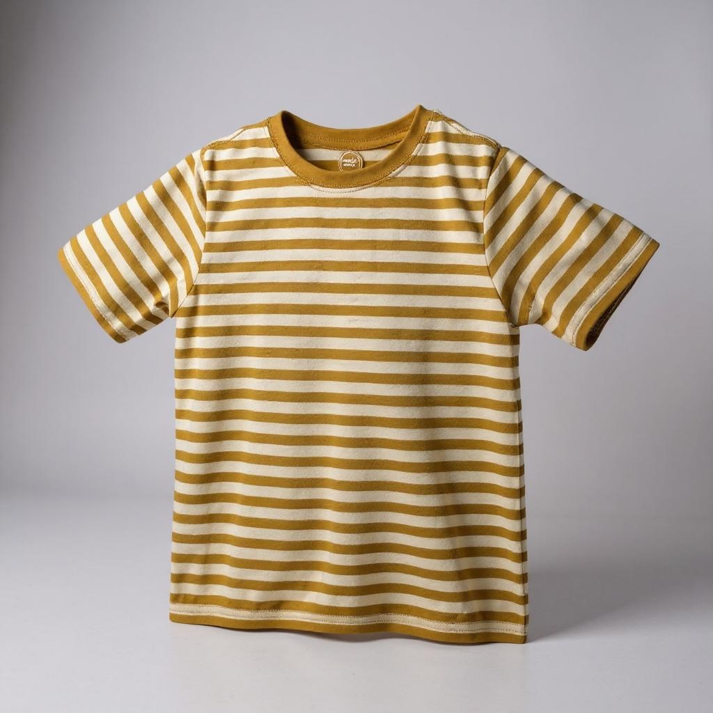Wonder Nation Boys Mustard Stripe Tee – Size 8