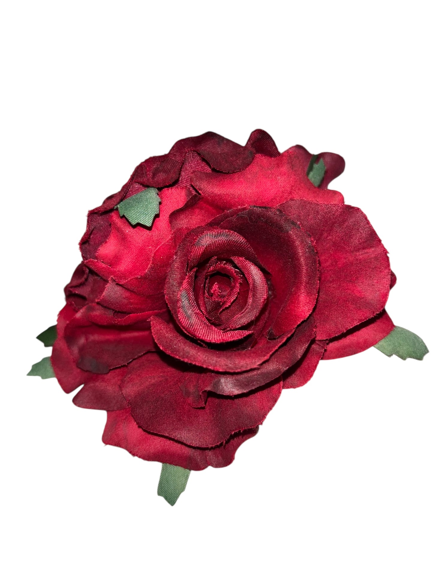 Vintage INSPIRED Red Rose Hair Clip – “Shazam!” Edition