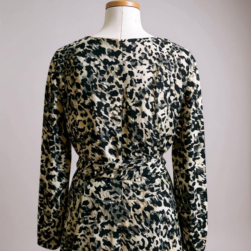Vince Camuto Leopard Print Chiffon Midi Dress – 2X – Fierce & Flowing