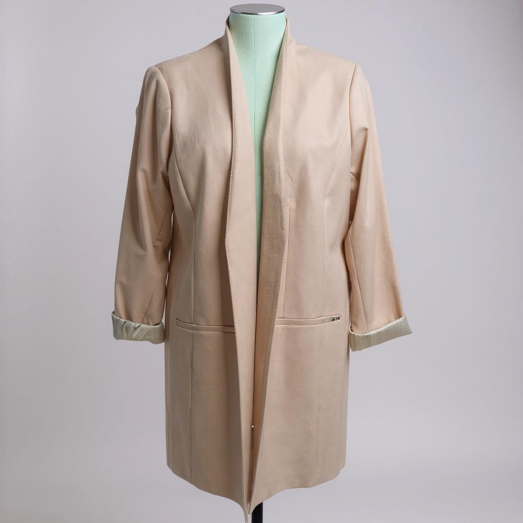 Calvin Klein Open-Front Peach Blazer – Size 14W