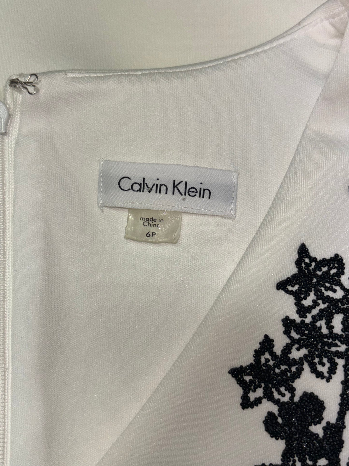 Calvin Klein Ivory Sheath Dress – Size 6P