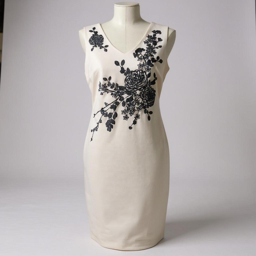Calvin Klein Ivory Sheath Dress – Size 6P