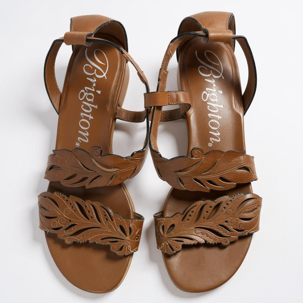 Brighton Nature Leather Sandals – Size 6.5M