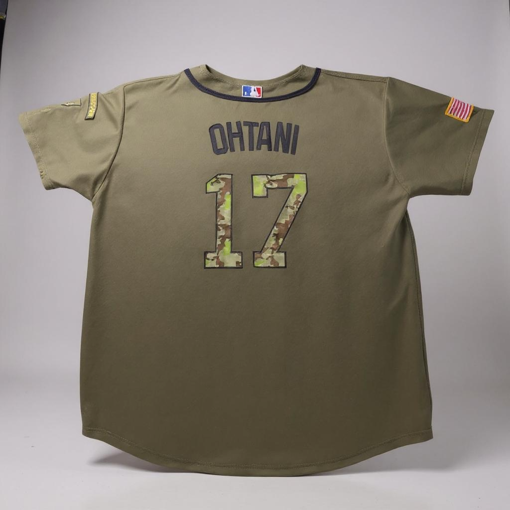 Shohei Ohtani #17 Angels Camo Jersey – Majestic Cool Base (XXL)