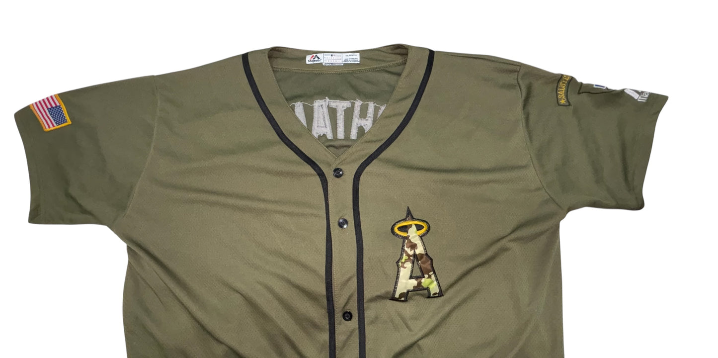 Shohei Ohtani #17 Angels Camo Jersey – Majestic Cool Base (XXL)