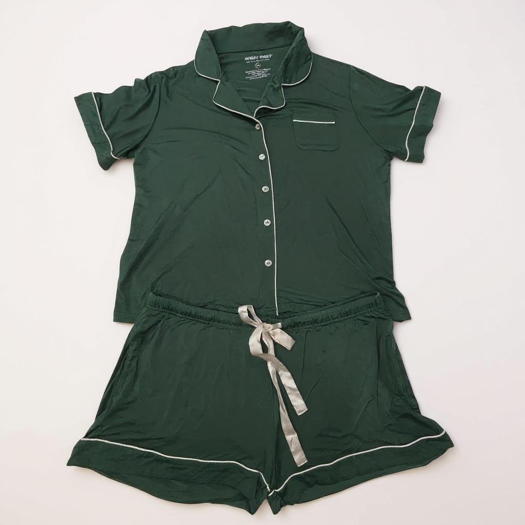 Birdy Grey Women’s Bamboo Pajama Set – Forest Green (XL)