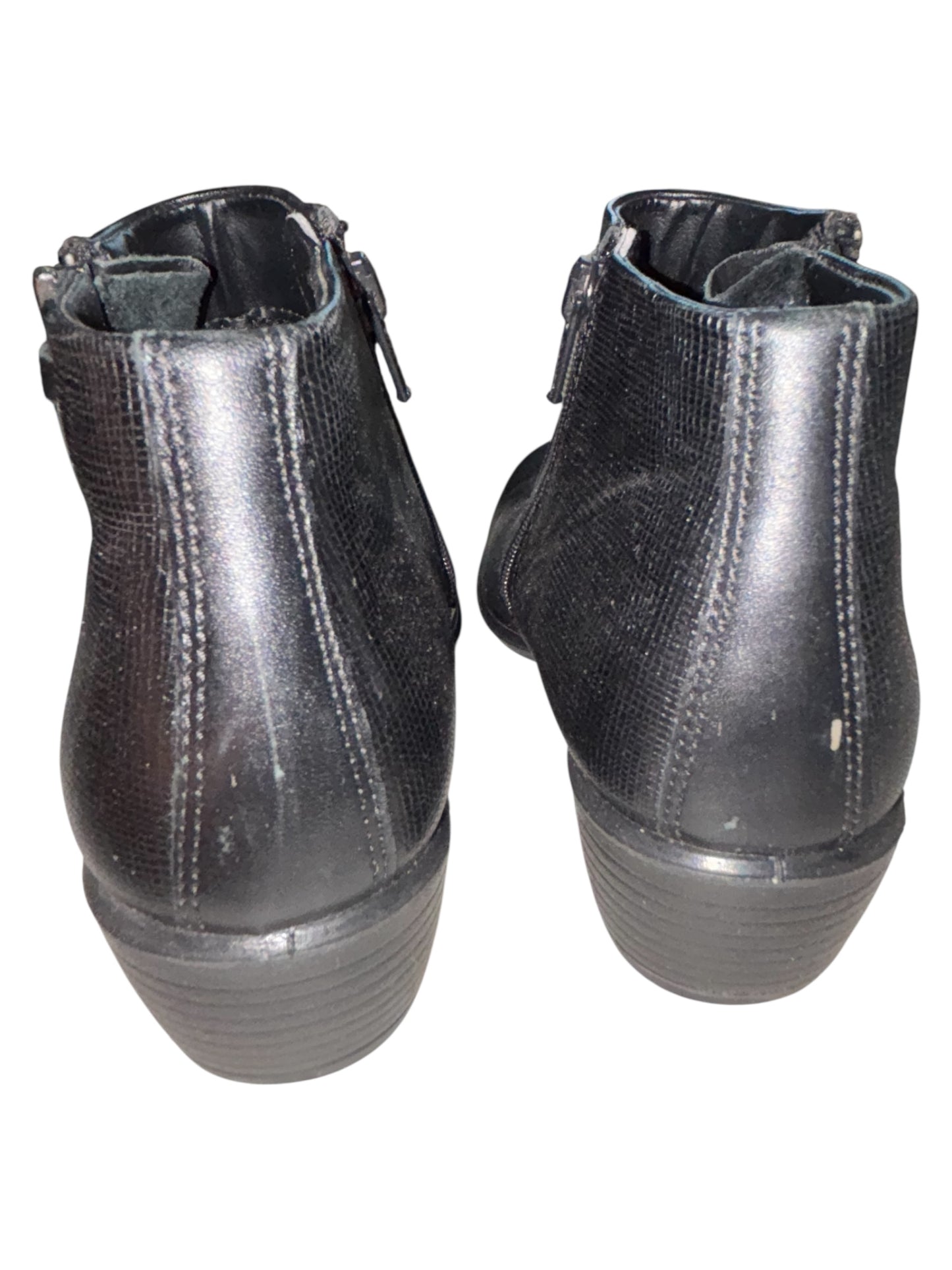 ECCO Black Leather Ankle Booties (Size EU 36 US 5.5)