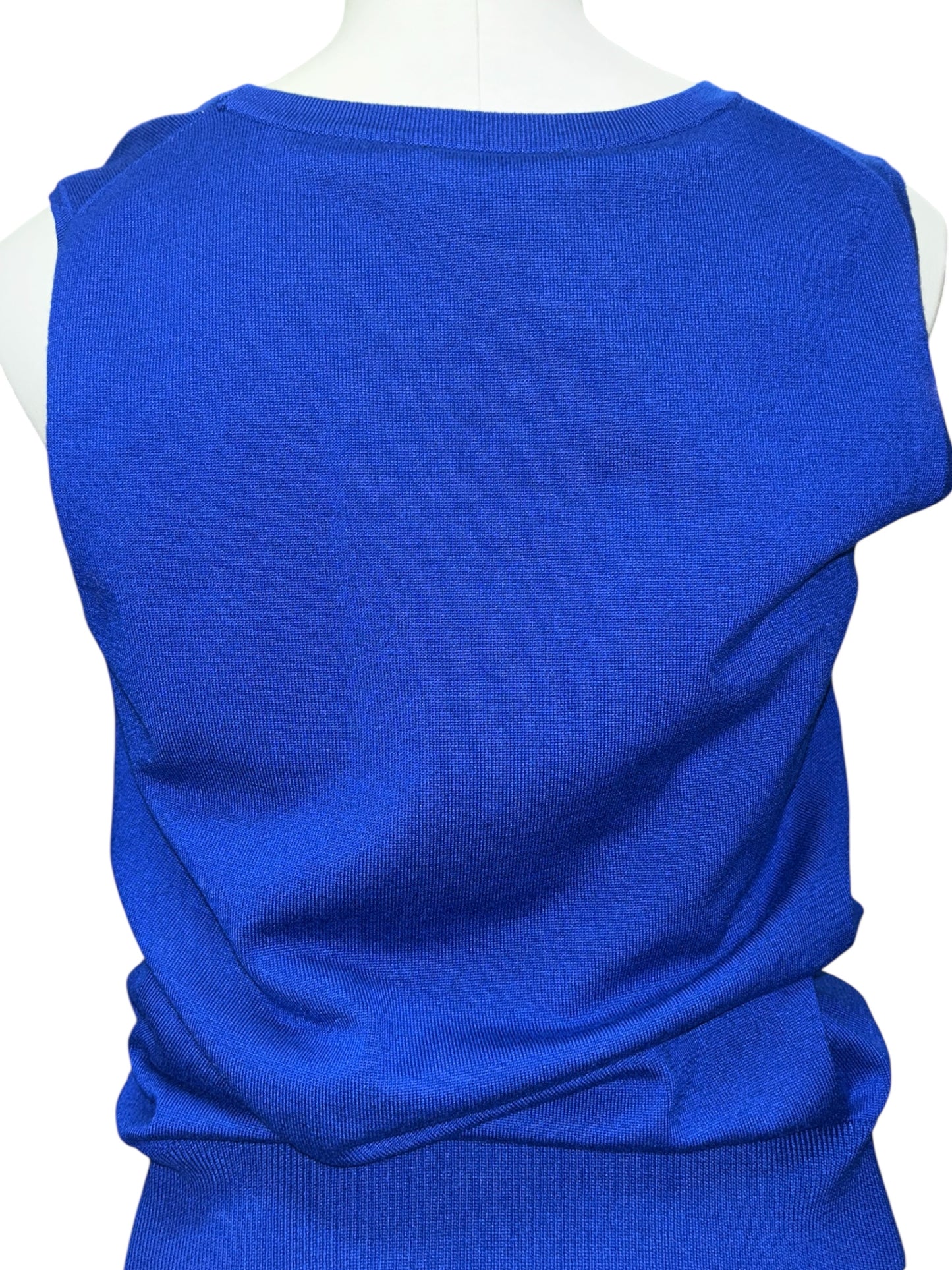 Cable & Gauge Royal Blue Sleeveless Knit Top – Size Large