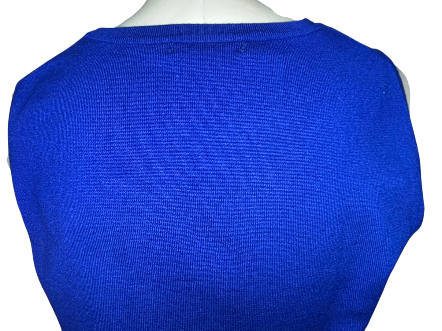 Cable & Gauge Royal Blue Sleeveless Knit Top – Size Large