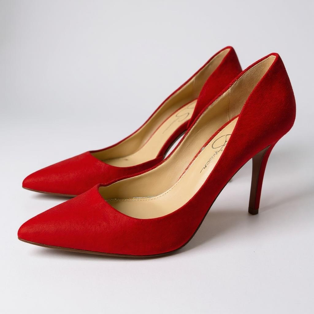 Jessica Simpson “Livvy” Red D’Orsay Pumps – Size 8M (38.5) – Fierce & Fabulous!