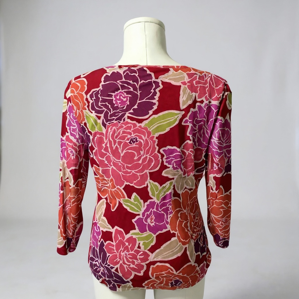 Croft & Barrow Floral Print Blouse – Size M