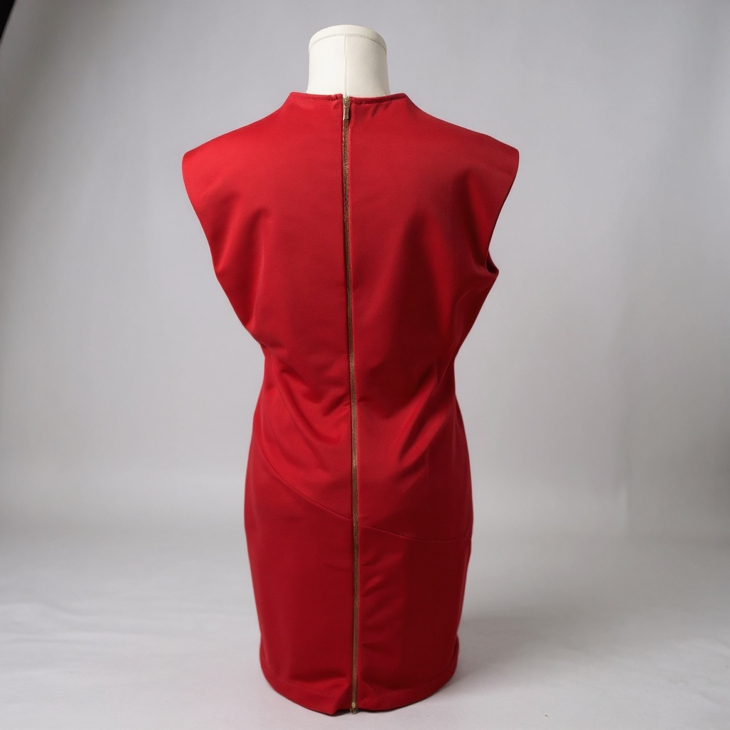 Calvin Klein Red Sleeveless Sheath Dress – Size 8