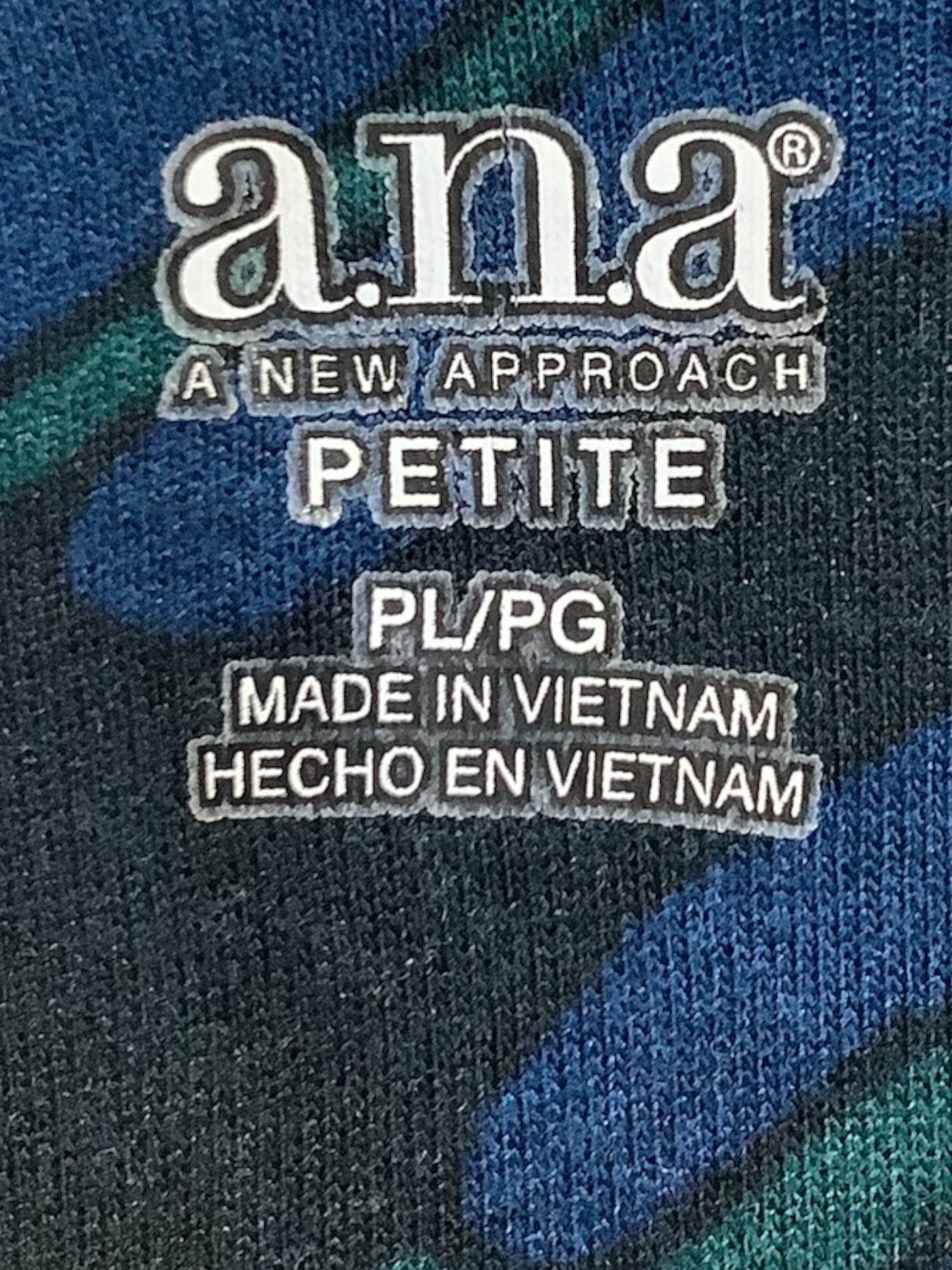 a.n.a Petite Abstract Print Empire Waist Top – Size PL