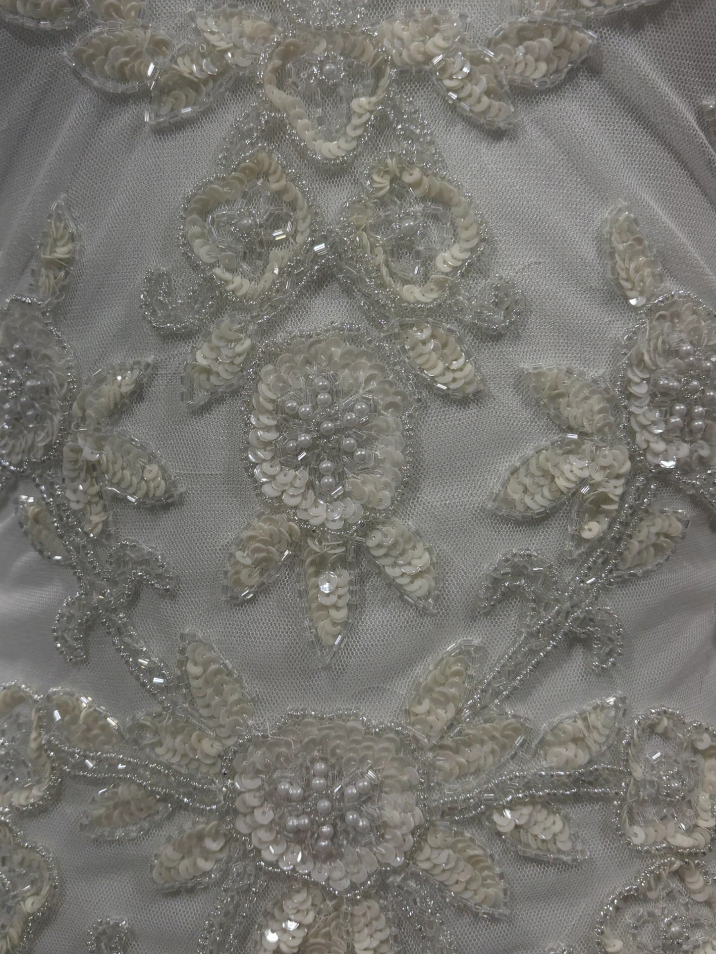 David's Bridal Vintage-Inspired Beaded Wedding Gown