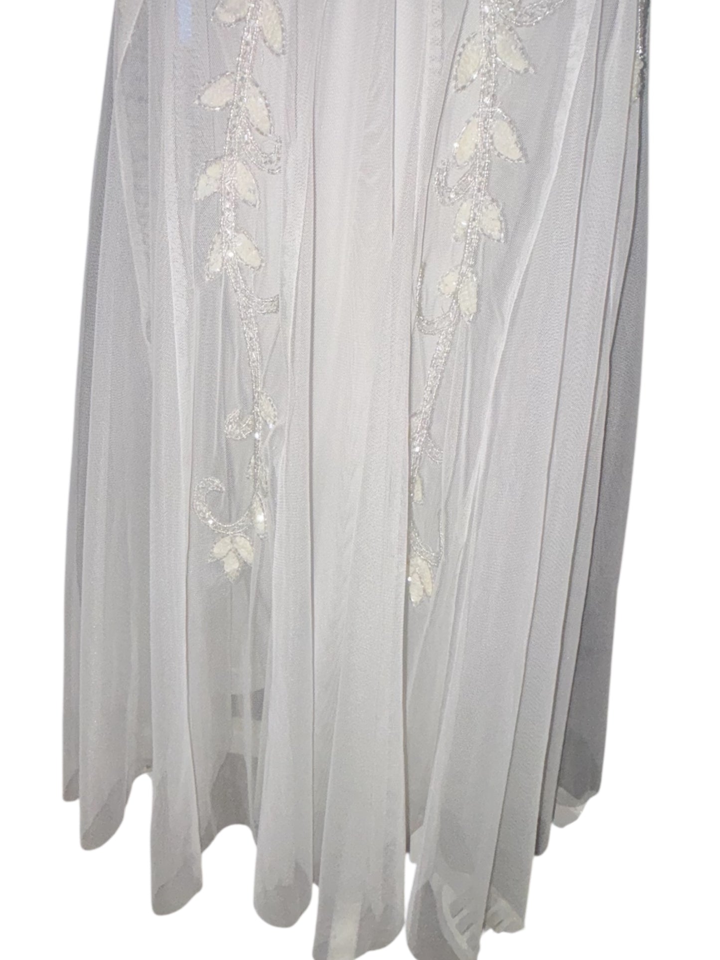 David's Bridal Vintage-Inspired Beaded Wedding Gown