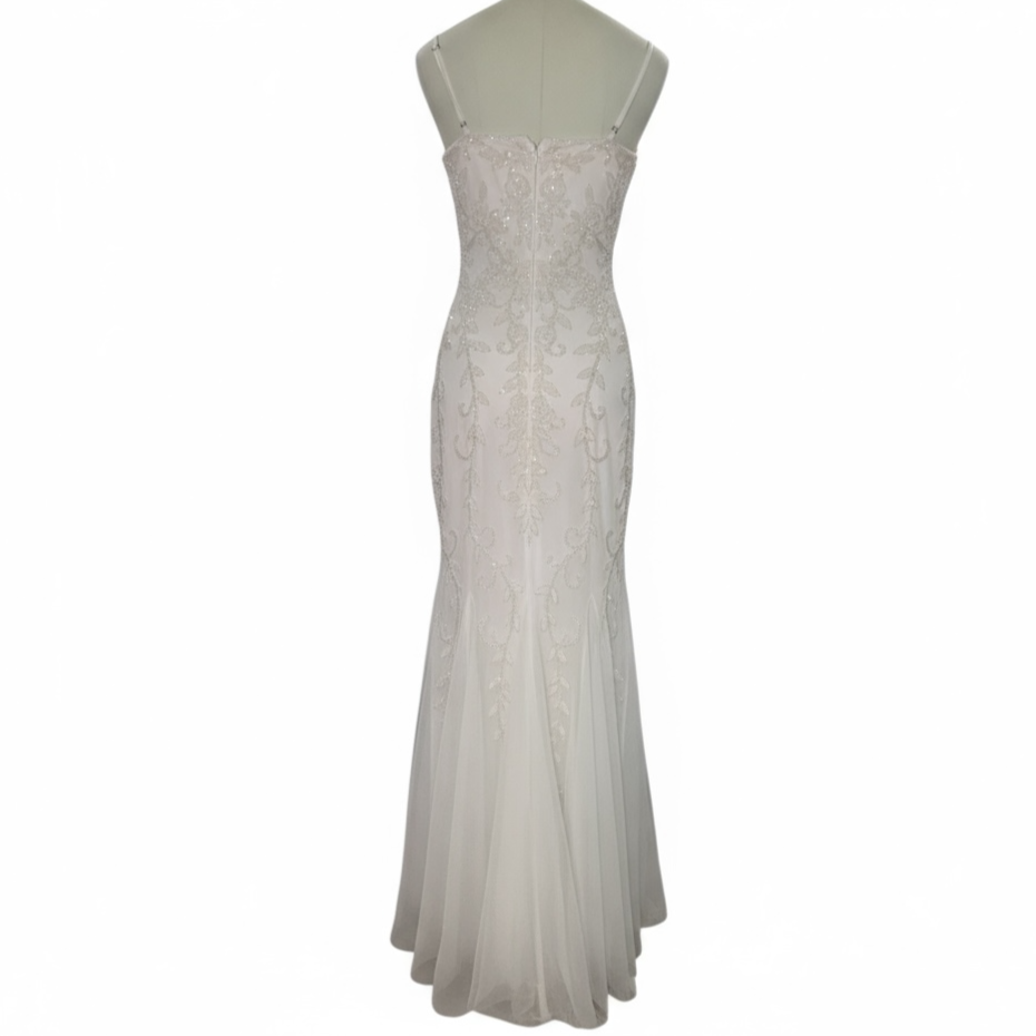 David's Bridal Vintage-Inspired Beaded Wedding Gown