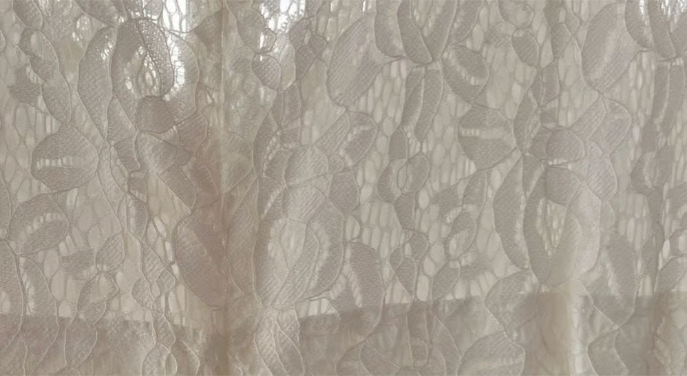 Ivory Lace Cap Sleeve Tea Length Dress, Size 3X