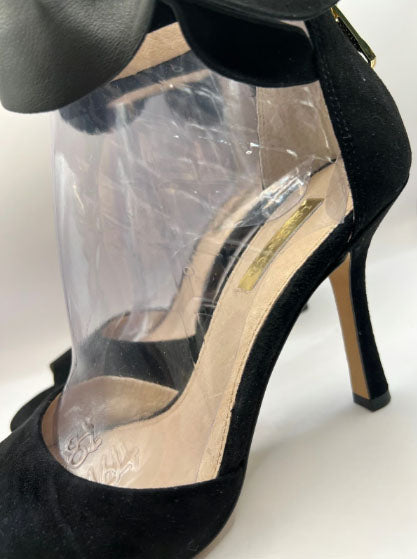 Louise et Cie Black Bow Suede Heels (Size 8)
