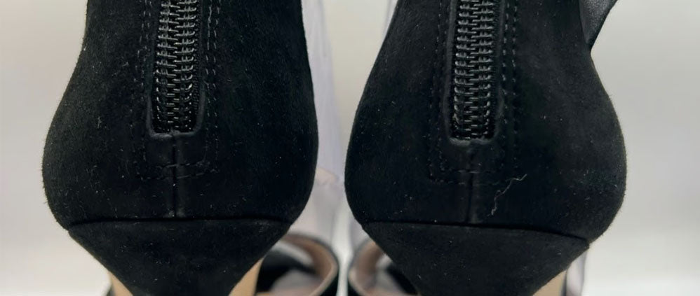 Louise et Cie Black Bow Suede Heels (Size 8)