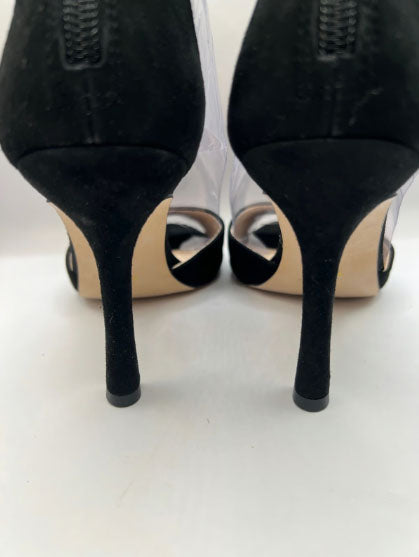 Louise et Cie Black Bow Suede Heels (Size 8)
