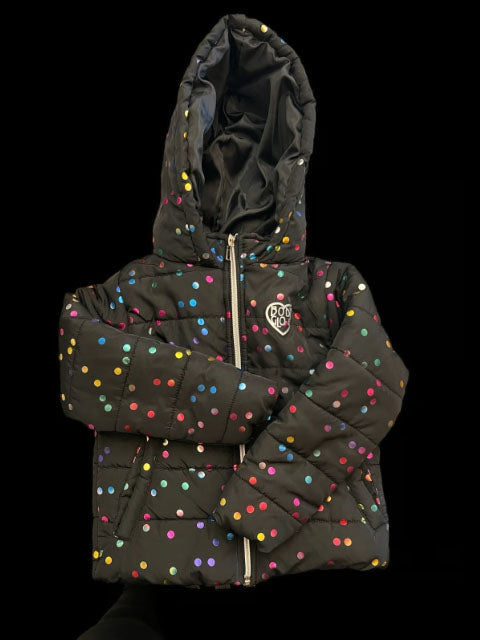 Polk-a-dot Puffy Jacket (Size 5T)