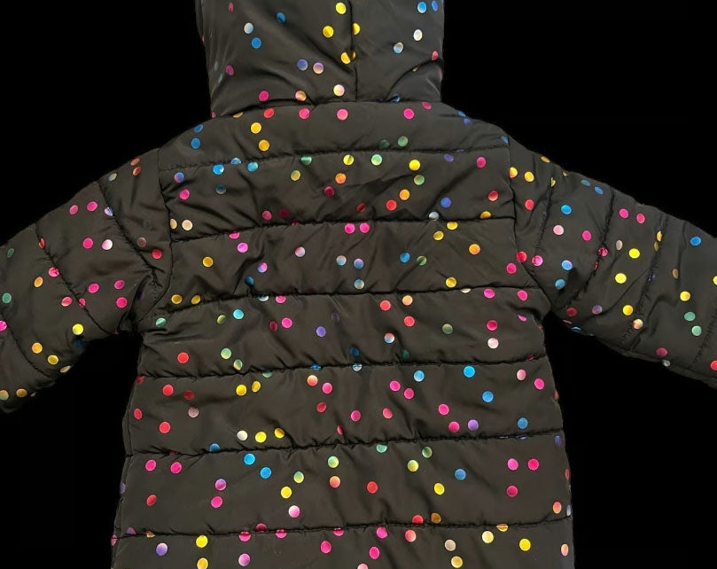 Polk-a-dot Puffy Jacket (Size 5T)