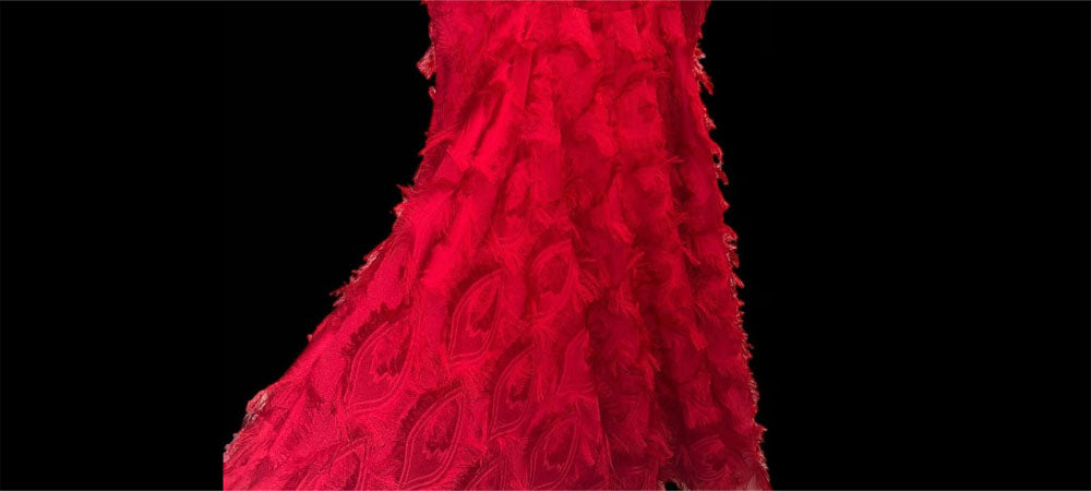 Red Fringe Cocktail Dress