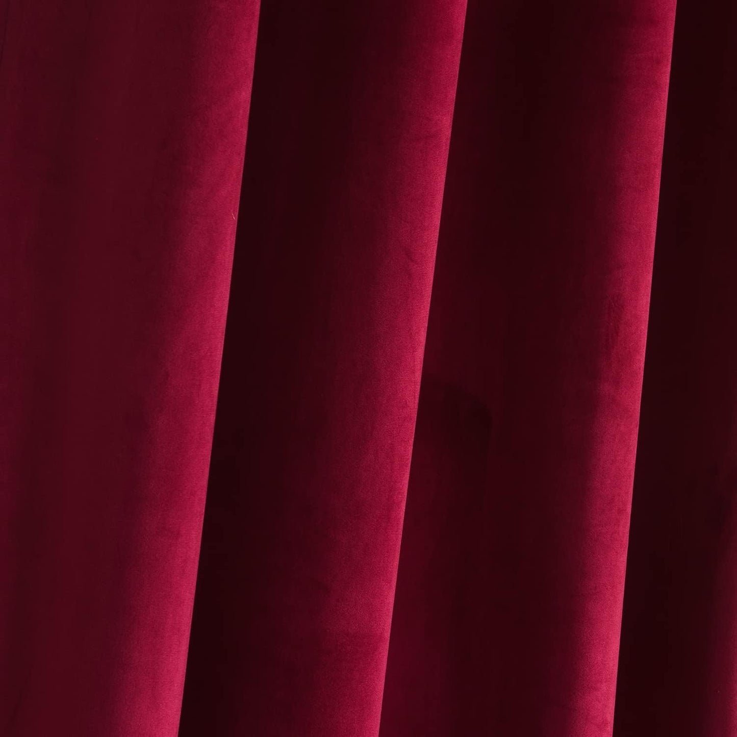 Scarlet Red Velvet Curtains – Elegant Room Darkening Drapes (Pair)