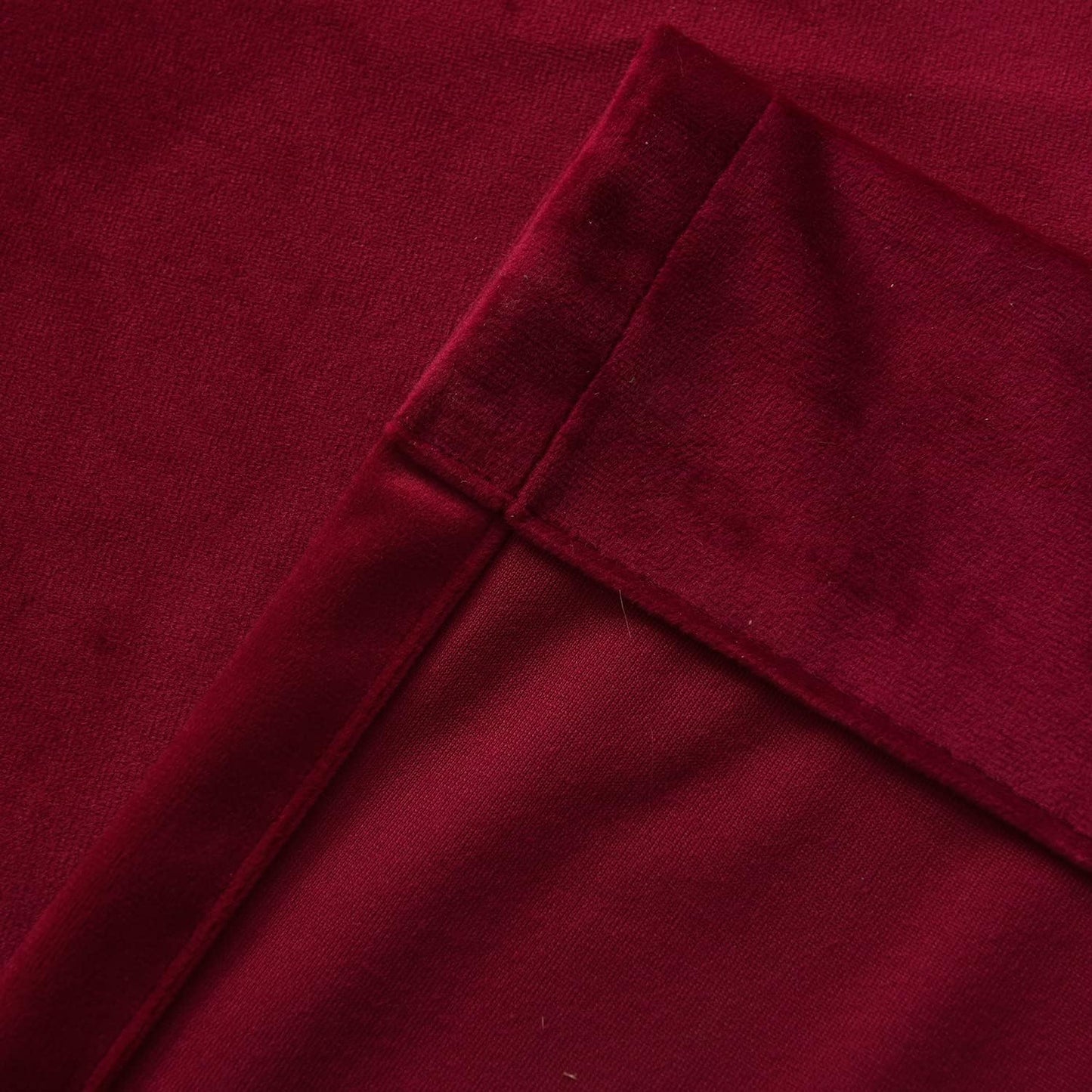 Scarlet Red Velvet Curtains – Elegant Room Darkening Drapes (Pair)