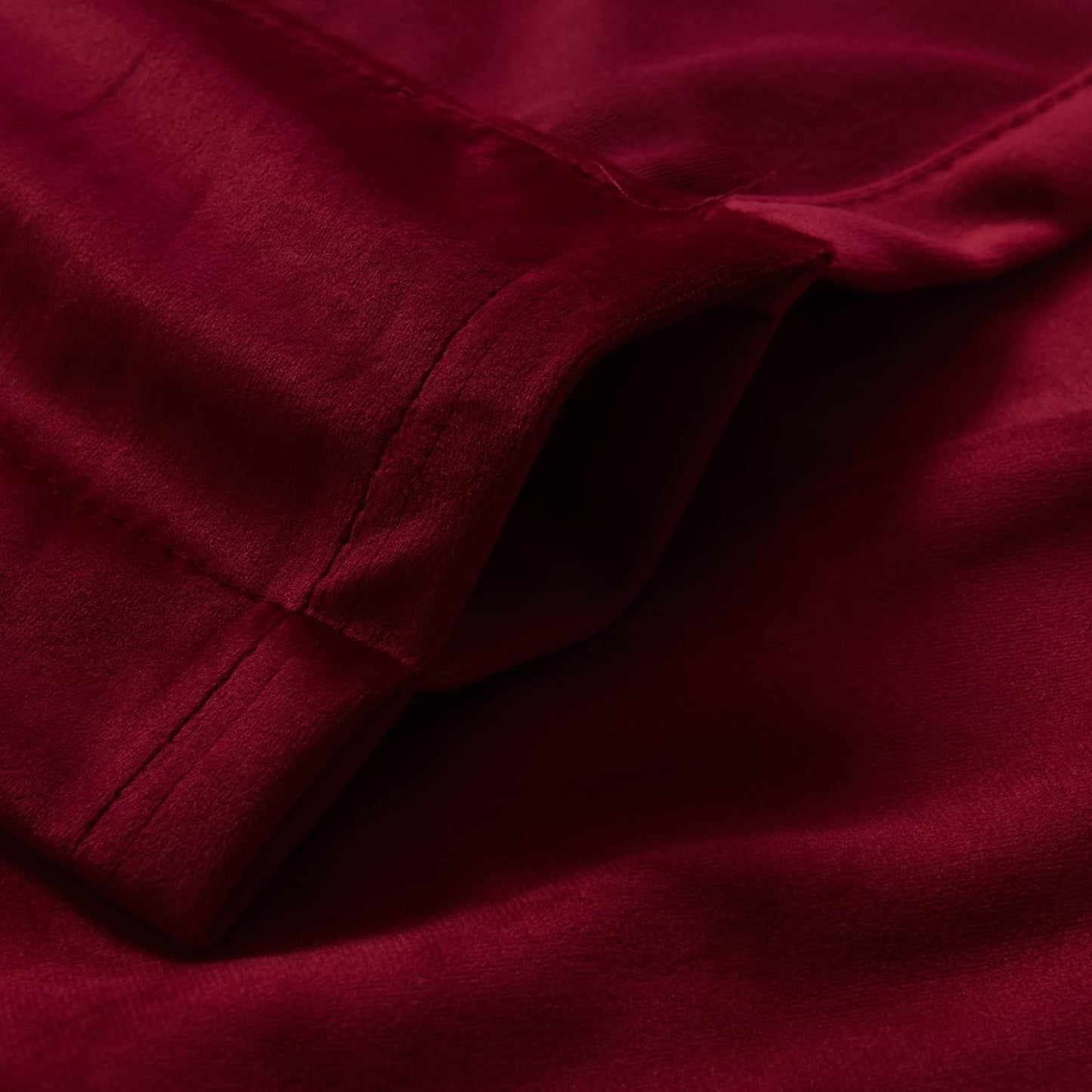 Scarlet Red Velvet Curtains – Elegant Room Darkening Drapes (Pair)