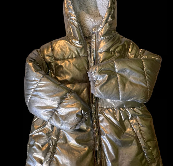 Silver Puffy Jacket (Size 5T)