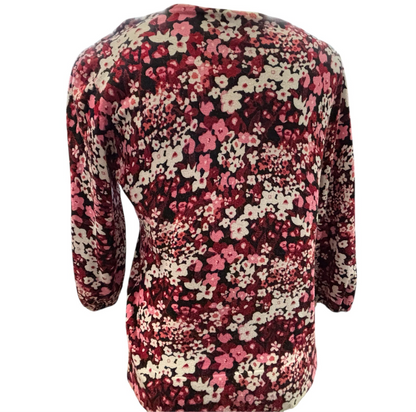 Style & Co Floral Knit Sweater – Medium