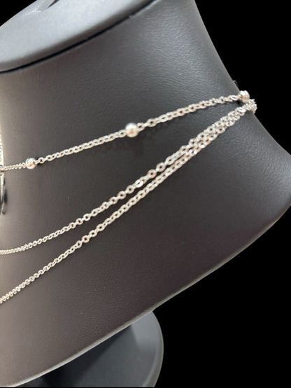 Celestial Connections Layered Necklace – Silver