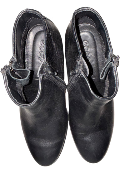ECCO Black Leather Ankle Booties (Size EU 36 US 5.5)