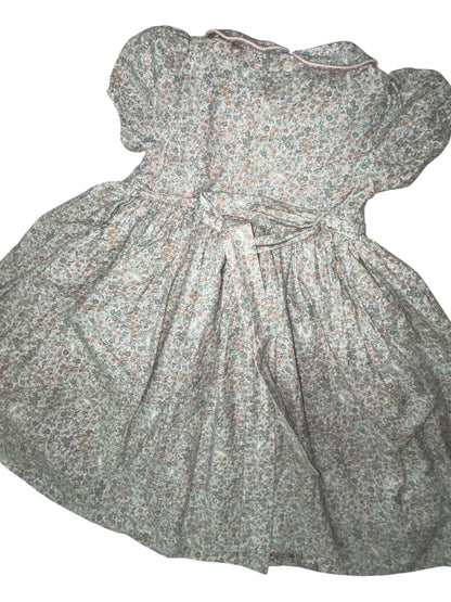 Luli & Me Hand-Smocked Floral Dress (Size 6)