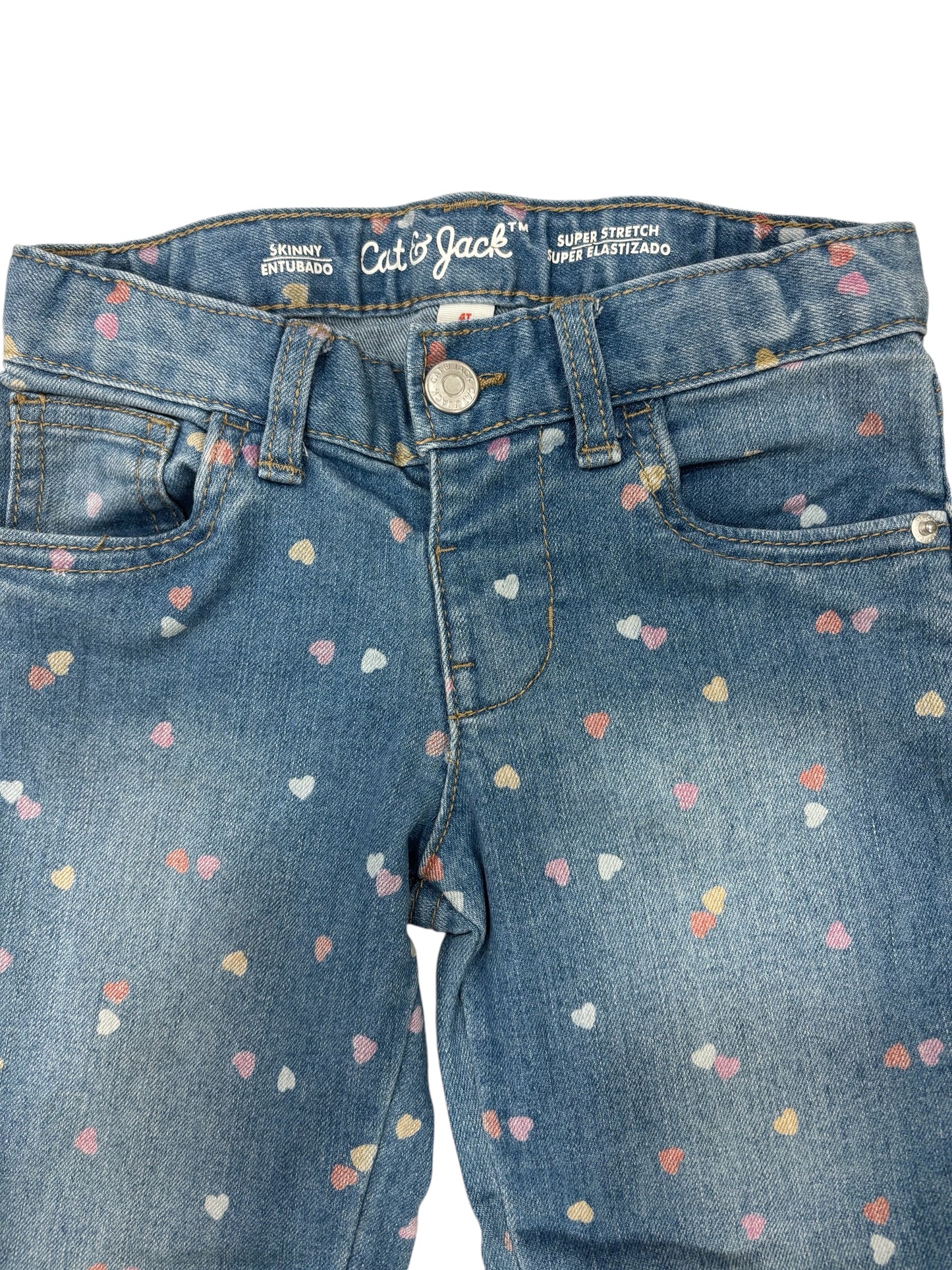 Tiny Hearts, Big Style – Cat & Jack Super Stretch Jeans (4T)