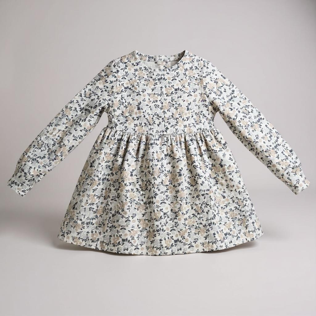 Nicole Miller New York Floral Long Sleeve Dress – Size 6 (Girls)