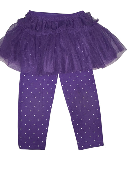Purple Polka Dot Tutu Leggings – Jumping Beans (Size: 24M)