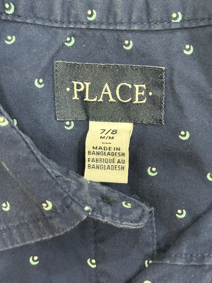 The Children’s Place Boys Short Sleeve Button-Down – Size 7/8