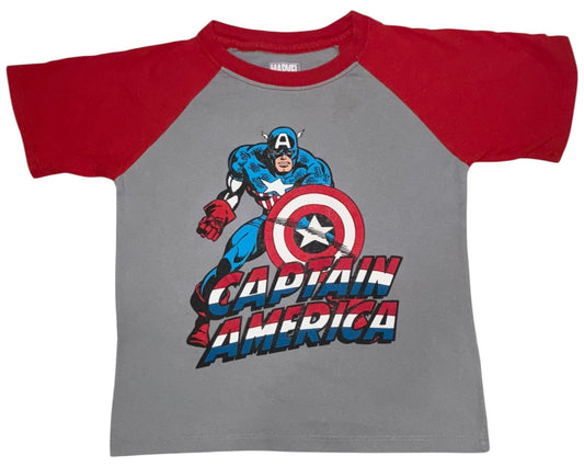 Marvel Captain America Boys’ Graphic Tee – Size 7 (L)